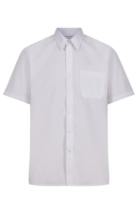 NON IRON SHORT SLEEVE SHIRT (2PK WHITE)