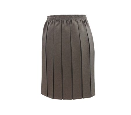 Grey Box Pleated Skirt