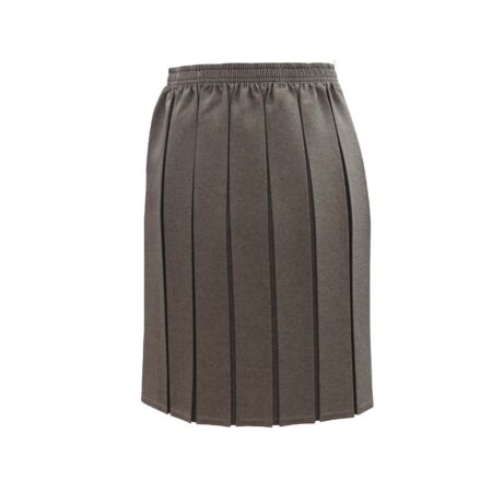 Grey Box Pleated Skirt
