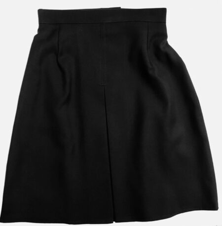 Inverted Pleat Skirt - Black