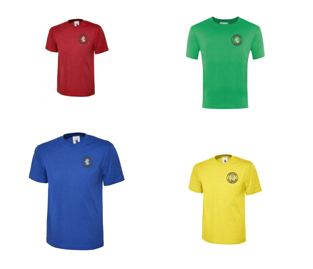T-shirt PE - house colours