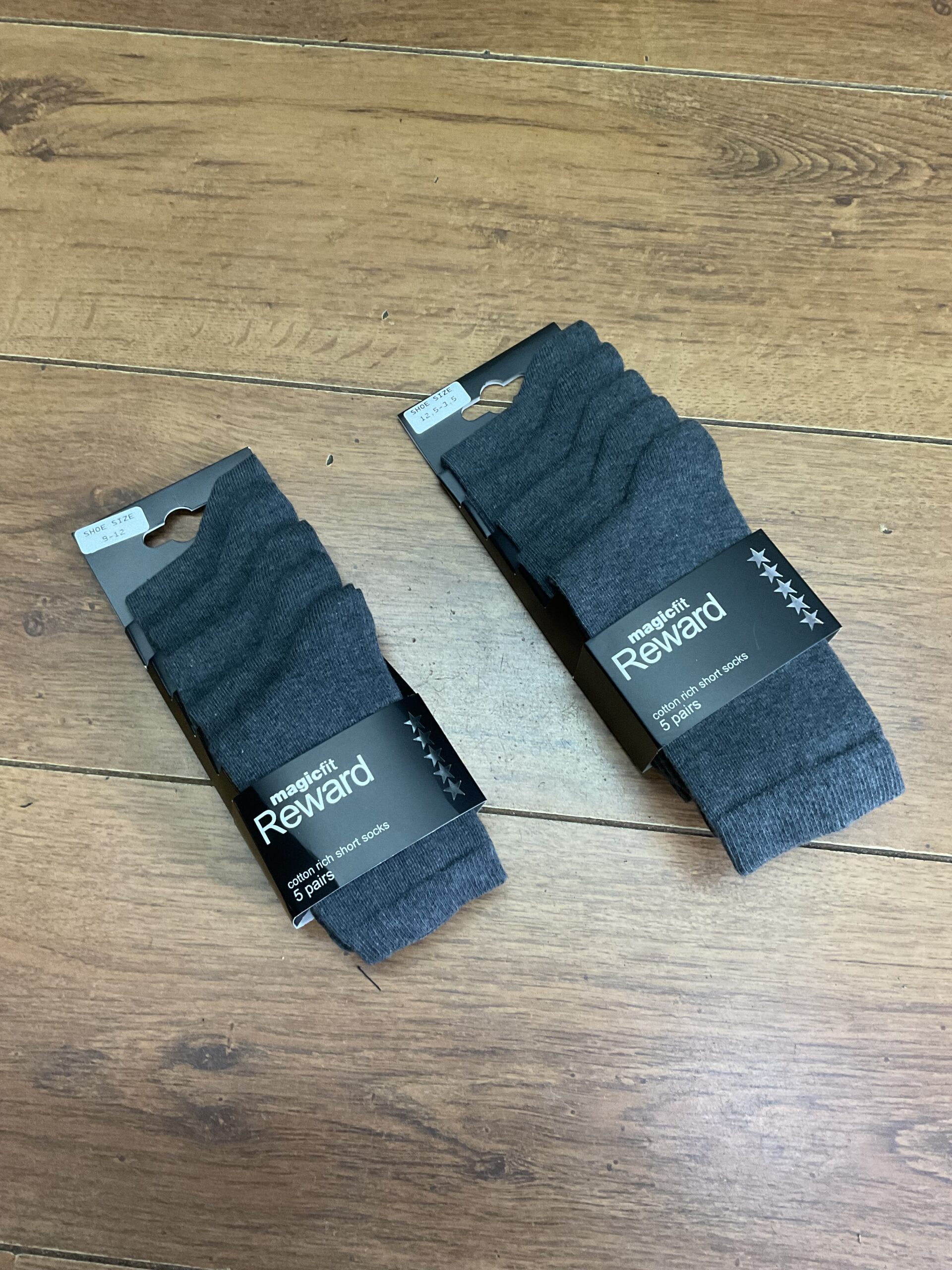 Short Socks Grey (5 Pair Pack)